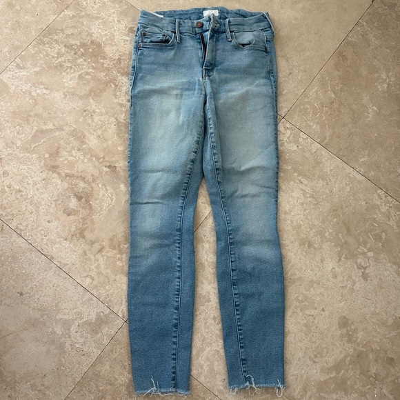 MOTHER The Looker Ankle Fray Jean Ready To Roll - Picture 2 of 6